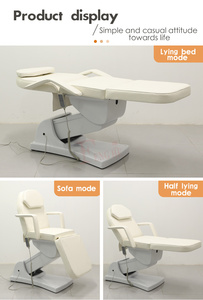 Tempat tidur pijat kecantikan, elektrik dapat diatur profesional meja perawatan Spa & Salon multifungsi untuk wajah - Product Image 4