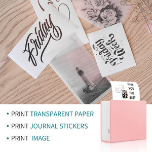 Impresora térmica portátil para fotos, Mini impresora térmica portátil con etiqueta adhesiva de tarjeta de mano, <span class=keywords><strong>diente</strong></span> azul, fabricante M02 - Product Image 3