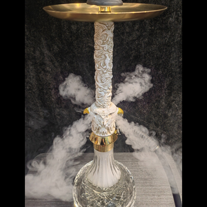 Vente en gros de grandes chichas arabes en résine, achetez un ensemble de narguilé en verre en forme de hibou - Product Image 3