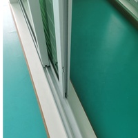 Porte coulissante de style thaïlandais en aluminium à coupure thermique pour l'extérieur de la maison Portes coulissantes écologiques pour patio Porte coulissante