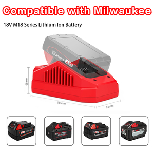 Sạc nhanh <span class=keywords><strong>M18</strong></span> cho miwaukee 18V DC cho pin <span class=keywords><strong>Lithium</strong></span>-cổng đơn 55W Mô hình đầu ra 48-11-1850/48-11-1840/48-11-1815 - Product Image 4