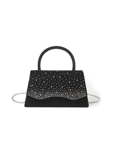 Sac de Soirée Carré de Luxe 5A pour Femme avec Strass, Chaîne, Imperméable, pour Anniversaire, Mariage, Sac à Main ou Sac Bandoulière – Vente en Gros - Product Image 3