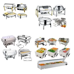 Factory Direct Kitchenware Catering Equipment Buffet Set Electric Bain Marie Food Warmer Chafing Dish