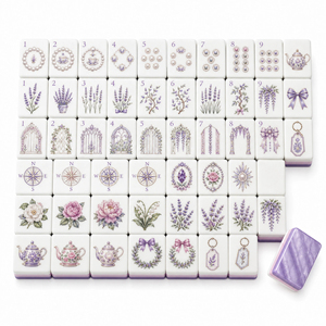 Juego de Mahjong Americano de 160 Piezas, Moderno, Portátil, Acrílico Grabado, con Etiqueta Privada Personalizada - Product Image 3