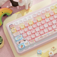 Claw Doll Theme Keycaps 112 Keys M-oa Profile Durable PBT Dye Subbed Keycaps for Mx Switch 68/104/108 Mechanical Keyboard
