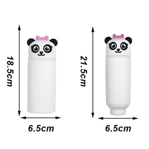 Étui à crayons télescopique en silicone Orit, porte-stylos pliable DIY avec trous pour étudiants - Product Image 4