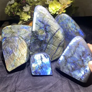 Labradorite High Quality Crystal Decoration Natural Stone Craft Labradorite Free Form Ornament For Healing
