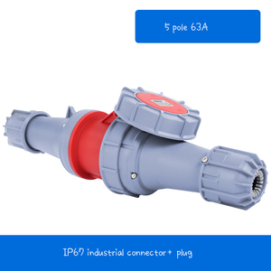 3 P + N + E 63A 400V IP67 Công Nghiệp Di Động Kết Nối 5 Pin Ổ Cắm Và Cắm - Product Image 5