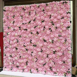 EG-E112 Fondo de Pared con Flores para Boda, Fondo Fotográfico, Decoración para Eventos, Fiesta, Flores Artificiales Rosas - Product Image 1