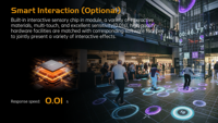 Pantalla LED Interactiva para Piso P2.5 con Sensor de Movimiento, Corredor Dinámico para Publicidad, Exposiciones y Exhibiciones Automotrices