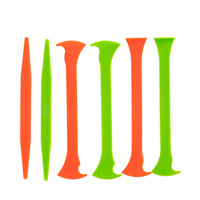 Kit de 3 raclettes de pose de film pour voiture à poignée verte, direct usine, pour l'installation et le calfeutrage de films teintés pour vitres