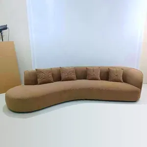 Sofá modular curvo para sala de estar conjunto de muebles sofás interior hogar sentado sofás de plumas