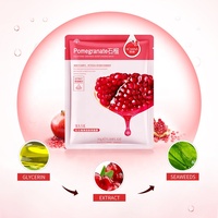 OEM HCHANA marque privée grenade blanchiment bio masque facial feuille de sommeil masque facial feuille soin du visage produit de beauté
