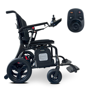 Silla de Ruedas Plegable Ligera de Fibra de Carbono KSM-507P con Batería Extraíble y Asiento Ergonómico, Ayuda de Movilidad Eléctrica - Product Image 1