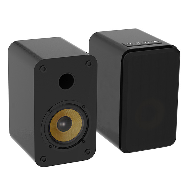 4 Inch Professional Active Monitor Speaker Desktop HIFI Studio 2.0 Bookshelf Sound Box