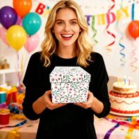 Nouvelles boîtes en carton personnalisées pour emballages surprise, boîtes à cadeaux DIY avec papillon, boîte à explosion avec papillon