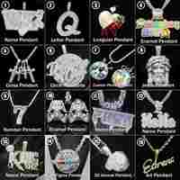Personnalisé Vvs Moissanite Hello Kitty Pendentif Hommes Hip Hop Style Glacé 925 Argent Rond Taille Brillant Diamant Pendentif Bijoux