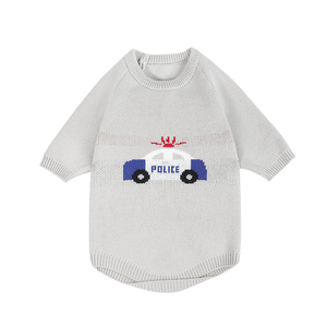 Jerséis de policía personalizados para bebés, ropa de punto para niños pequeños, suéteres de punto para bebés - Product Image 1