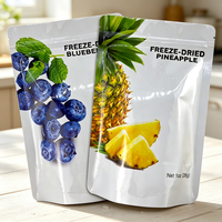Sachet Doypack Personnalisé Refermable pour Fruits Lyophilisés en Gros, Emballage Alimentaire pour Snacks, Pochette de Conservation des Aliments