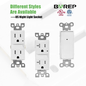 Prise électrique Barep 15A TR avec lumière nocturne et 3 LED de guidage, capteur photocellule, homologuée ETL, norme UL 773A, pour la <span class=keywords><strong>maison</strong></span> - Product Image 5