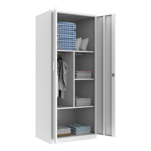 Armario Ke Lan de 1000 mm de Ancho, Color Blanco Puro, Puerta Corredera con Cerradura, Fácil de Montar, Ahorra Espacio - Product Image 5