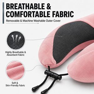 Wholesale U-<b>shape</b> Travel Pillow Memory <b>Foam</b> Super Soft Neck Support Cushion Airplane Car Pillow - Product Image 5