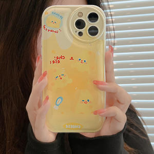 Para <span class=keywords><strong>iPhone</strong></span> 15 14 13 12 11 Pro Max XSmax XR X XS 7 8 Plus Soft TPU Superficie brillante Cute Yellow Cheese Bracket <span class=keywords><strong>Funda</strong></span> para teléfono móvil - Product Image 4