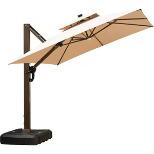 Sombrilla <span class=keywords><strong>Roma</strong></span> Avanzada para Exteriores, Muebles de Jardín Duraderos, Parasol con Poste Metálico, Diseño Colgante con Iluminación, Plegable, Anti-UV - Product Image 6