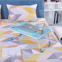 Table de lit pour ordinateur portable en Offre Spéciale avec porte-gobelet, grand plateau de lit de bureau pliable portable