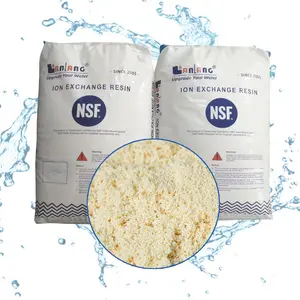 Lanlang macroporous weak base cation resin FOOD GRADE NSF pet water dispenser ion exchange resin water softening cation resin