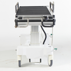 Brancard <span class=keywords><strong>de</strong></span> transport médical d'urgence pour hôpital, lit médical électrique en acier avec tableau médical - Product Image 2