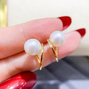 ถาดเปล่าสำหรับทำเครื่องประดับมุกเงินแท้ S925 พร้อมลูกปัดทรงกลมขนาด 6-8 มม. สำหรับทำต่างหูเครื่องประดับเงินแฟชั่น รุ่น 21978 - Product Image 1