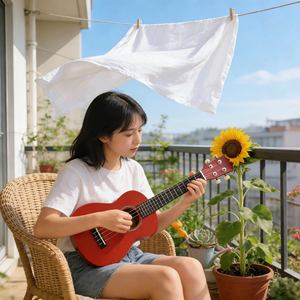 Opciones de Color Personalizadas Disponibles para Ukeleles y Guitarras Pequeñas para Combinar con los Colores de la Escuela o el Estilo Personal - Product Image 2