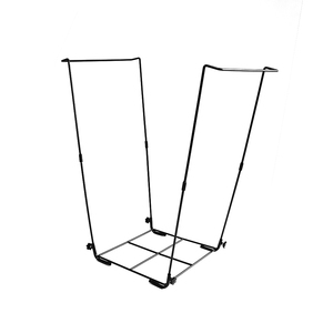 Venta al por mayor bolsa de basura portátil colgante plegable al aire libre soporte de bolsa de hoja de basura de Metal soporte de marco de alambre de jardín - Product Image 2