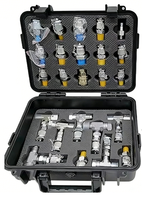 Kit d'adaptateurs de raccordement pour test de pression hydraulique en acier inoxydable pour pièces de machines de construction