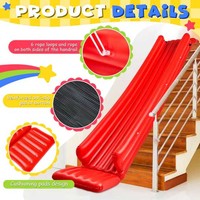 Toboggan d'escalier gonflable pliable, toboggan d'intérieur monté sur le sol, toboggan pour enfants à domicile, jouet amovible, aire de jeux intérieure, centre commercial