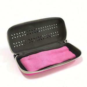 Custom Size Sports Travel Towel Case PU Smooth Microfiber EVA Storage Case Disposable Compressed Features Oxford Silk Protection - Product Image 2