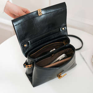 Sac à main pour femme de haute qualité, style rétro, fermeture rotative, en cuir PU, sac à bandoulière tendance, sac bandoulière - Product Image 6