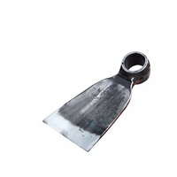 Cabeza de Azada Pequeña Forjada en Acero Industrial de Alto Contenido de Carbono, Herramienta Multiusos para Jardinería, Cultivo, Deshierbe y Plantación de Vegetales