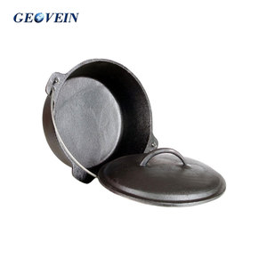 <span class=keywords><strong>Cocotte</strong></span> <span class=keywords><strong>en</strong></span> <span class=keywords><strong>fonte</strong></span> pré-assaisonnée Geovein pour la cuisine <span class=keywords><strong>en</strong></span> plein air - Product Image 6