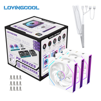 Ventilateur PC ARGB PWM haut de gamme Lovingcool & Refroidissement 14025 Contrôle silencieux de la vitesse du vent Dissipateur thermique en plastique pour boîtier d'ordinateur Refroidisseur rapide du processeur
