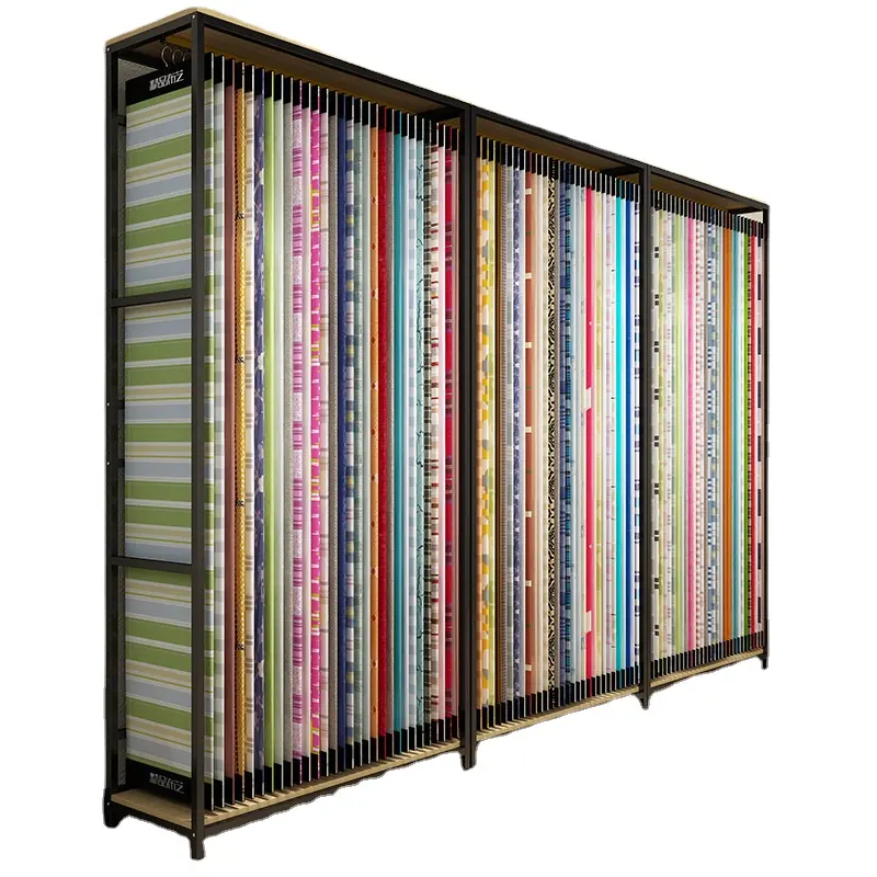 Thuis Textiel Gordijn Stof Staande Display Rack Stof Monster Kleur Kaart Display Rack