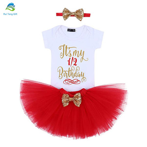 Venta bebé niña 1 año cumpleaños, <span class=keywords><strong>mi</strong></span> primer cumpleaños Tutu conjunto para 12 meses chicas - Product Image 6