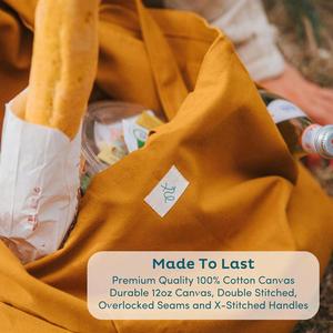 Heavy Duty Reusable Kitchen Grocery Bag <b>Extra</b> <b>Large</b> Collapsible Thick Canvas Shopping Tote Bag Foldable Et Bag - Product Image 3