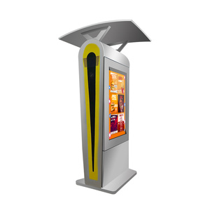 스마트 버스 정류장 옥외 간판 디지털 사이니지용 태양광 <span class=keywords><strong>LCD</strong></span> 디스플레이 광고 도로 표지판 - Product Image 2