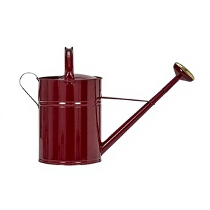 Arrosoir de luxe rouge en fer à long bec, thermolaqué, durable, pour jardinage extérieur et intérieur - Product Image 1