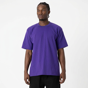 T-shirts surdimensionnés pour hommes en coton épais et extensible, col rond, style tendance, été (S-XXL) - Product Image 1