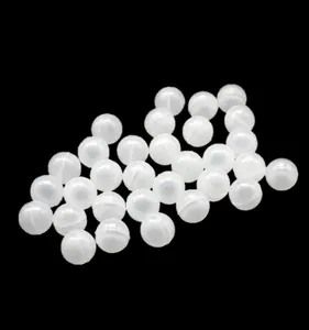 Billes flottantes creuses en plastique pp polypropylène boule de flottaison creuse sphère en plastique blanc