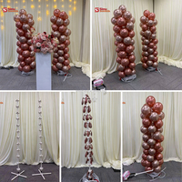 Nouvelle conception : Arche gonflable automatique de luxe, style colonne, support de ballons pour toile de fond de mariage et de banquet