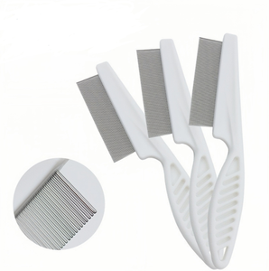 Peigne de toilettage <span class=keywords><strong>pour</strong></span> animaux de compagnie en acier à dents courtes outil de nettoyage du visage du chien avec caractéristiques d'épilation <span class=keywords><strong>produit</strong></span> stocké - Product Image 6